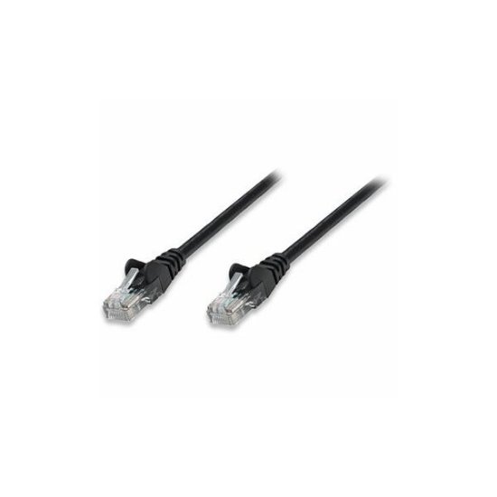 Kabel INTELLINET, patch CAT5e, U/UTP, crni, 7.5m