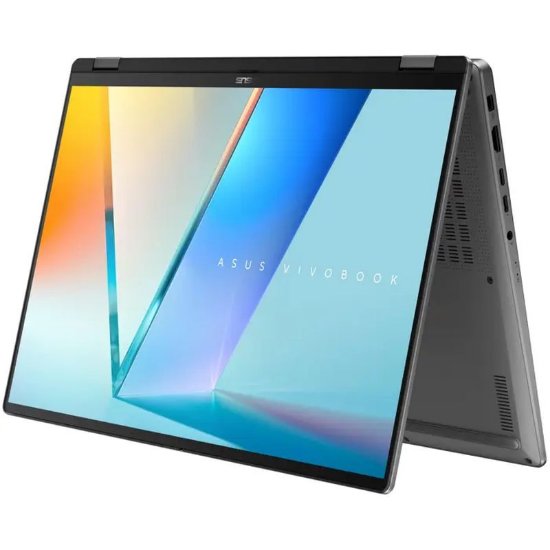 Laptop ASUS Vivobook 16 Flip TP3607SA-RJ003X / Core Ultra 5 226V, 16GB, 512GB SSD, Intel HD Graphics, 16" 2,8K 120Hz OLED, Windows 11 Pro, sivi