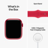 Pametni sat Apple Watch S8 GPS, 45mm Red Aluminium Case with Red Sport Band - Regular