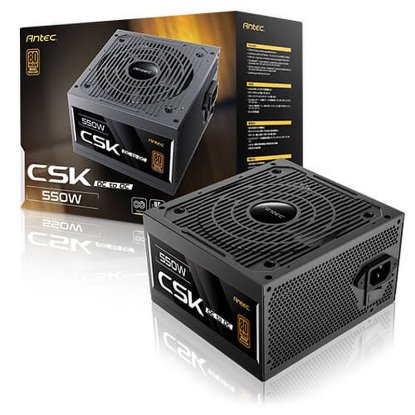 Napajanje 550W, ANTEC CSK DC 550, 120mm vent., 80+ Bronze