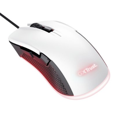 Miš TRUST GXT 922W Ybar Eco, RGB, optički, 7200dpi, bijeli