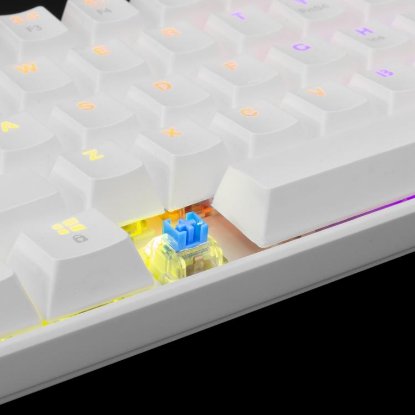 Tipkovnica WHITE SHARK GK-2022 Shinobi, LED, Plavi switch, mehanička, bijela, USB