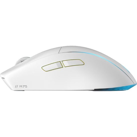 Miš CORSAIR M75 Wireless, RGB, optički, 26000dpi, bijeli