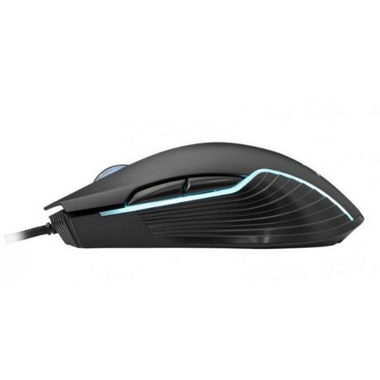 Miš WHITE SHARK Azarah, 6400dpi, optički, žičani, crni