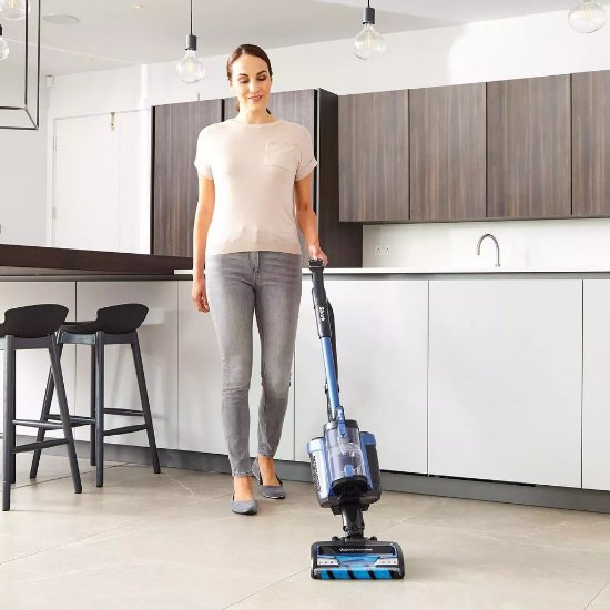 Usisavač SHARK ICZ300EUT DuoClean+PowerFins, 28.8 V, 0,6l, bežični, štapni, Anti Hair Wrap, crno-plavi