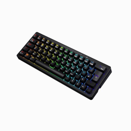 Tipkovnica EPOCH Kari, RGB, mehanička, bežična, BT, UK/HR layout, crna, USB