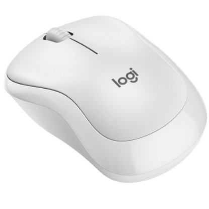 Miš LOGITECH M240 Silent, optički, bežični, Bluetooth, bijeli