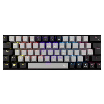 Tipkovnica WHITE SHARK GK-002722V2 Wakizashi-2, RGB, plavi switch, mehanička, UK/HR, crno-siva