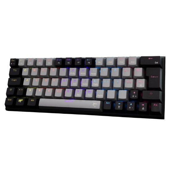 Tipkovnica WHITE SHARK GK-002722V2 Wakizashi-2, RGB, plavi switch, mehanička, UK/HR, crno-siva