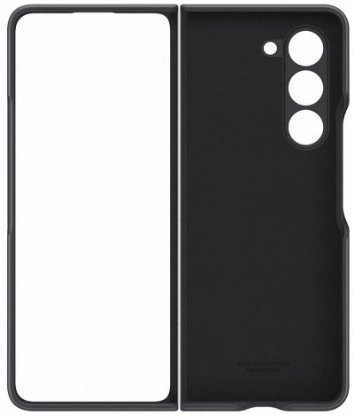 Futrola SAMSUNG, za Galaxy Z Fold 5, kožna, crna