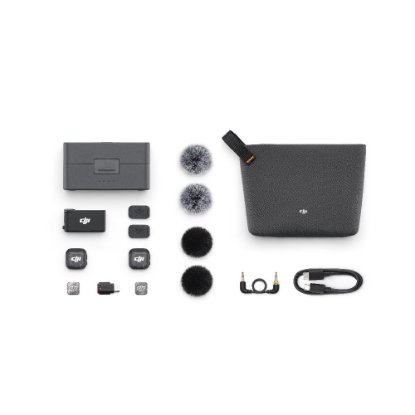 Mikrofon DJI Mic 3 (2 TX + 1 RX + Charging Case), bežični, crni