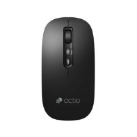 Miš OCTIO Smart M250WBT, optički, bežični, BT,1600dpi, crni