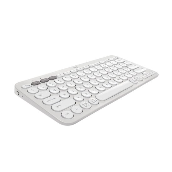 Tipkovnica LOGITECH Pebble Keys 2 K380S, BT, kompaktna, bijela
