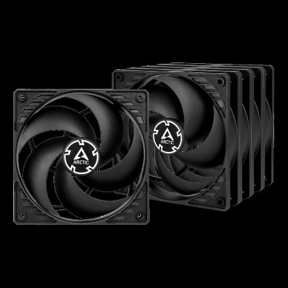 Ventilator ARCTIC P12, 120mm, 1800 okr/min, 5 pack, crni