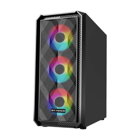 Kućište BIT FORCE PALADIN ARGB-4, MIDI, ATX, ARGB, crno, window, bez napajanja
