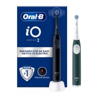 Električna četkica za zube ORAL-B iO2, duopack crno-zelena