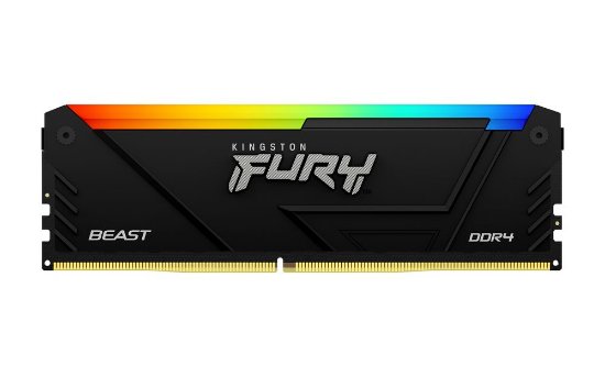 Memorija PC-25600, 32GB, KINGSTON Fury Beast RGB KF432C16BB12AK2/32, DDR4 3200MHz, 2x16GB