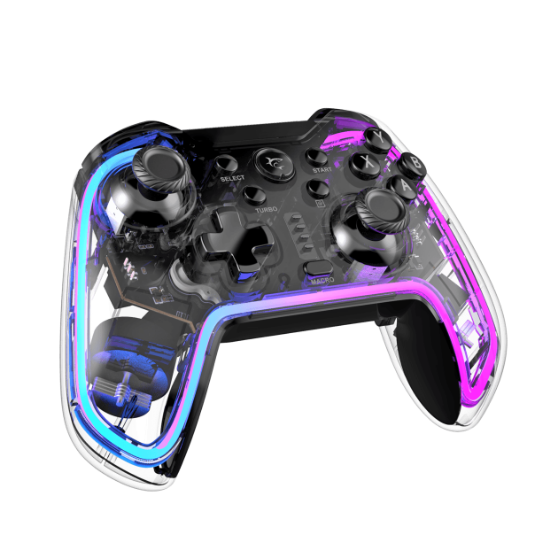 Gamepad WHITE SHARK Praetorian GPW-8040, bežični, PC/PS4, prozirni