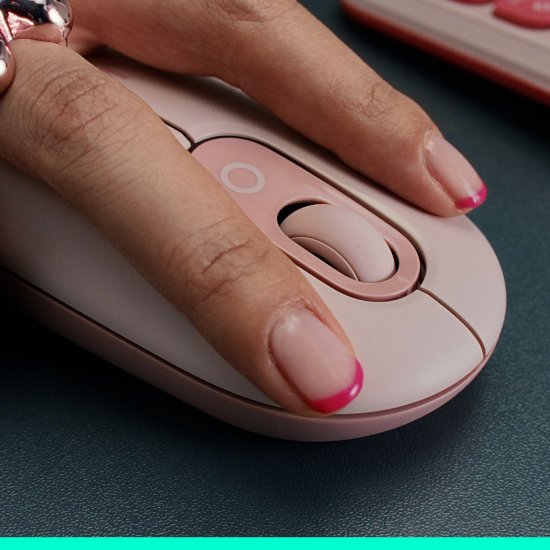 Miš LOGITECH POP, optički, bežični, USB, BT, 1000dpi, bijeli
