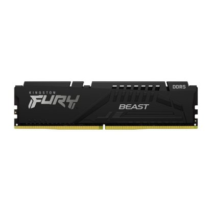 Memorija PC-51200, 16GB, KINGSTON Fury Beast Black KF564C32BBE-16, EXPO, DDR5 6400MHz