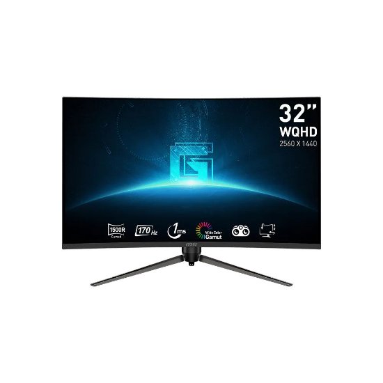 Gaming monitor 32" MSI G32CQ5P, WQHD, VA, 170Hz, 1ms, 250cd/m2, FreeSync, crni