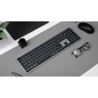 Tipkovnica KEYCHRON B6 Pro, bežična, BT, siva