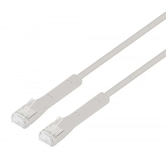 Kabel INTELLINET patch Cat6a, F/FTP, sivi, 1m