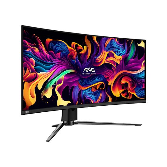 Gaming monitor 34" MSI MAG 341CQP, UWQHD, OLED, 175Hz, 1ms, 1000cd/m2, G-Sync, FreeSync, zakrivljeni, crni