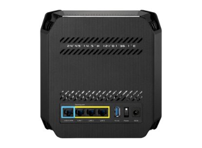 Router ASUS ROG Rapture GT-6, Gaming, AX10000 AiMesh, 3x 10/100/1000 LAN, 1 komad, crni