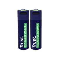 Baterije TRUST AA, punjive, 1700 mAh, USB-C, 2 komada