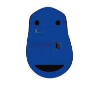 Miš LOGITECH M330 Silent Plus, optički, 1000dpi, bežični, plavi, USB