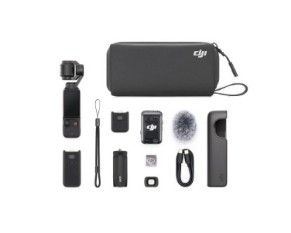 Gimbal stabilizator/kamera DJI Osmo Pocket 3 Creator Combo, 4k 120FPS, 3 axis stabilizator, crni