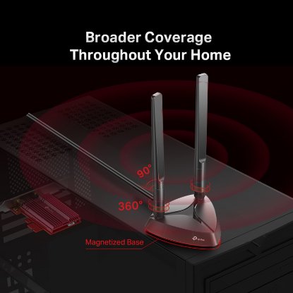 Mrežna kartica adapter TP-LINK AX3000 Archer TX3000E, bežični Dual-Band Wi-Fi 6 BT5.0 PCI-E adapter 574Mbps/2402Mbps (2.4GHz/5GHz), 802.11ax/ac/n/a/g/b, 2× 5dBi antene