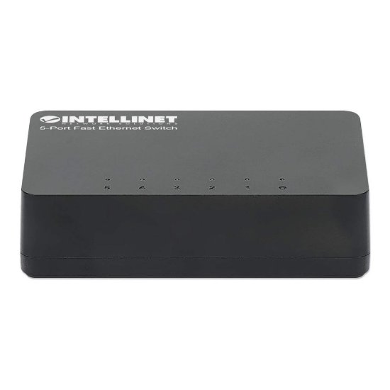 Switch INTELLINET 561723, 10/100 Mbps, 5-port, plastično kućište, kabel Cat5e 0,5m