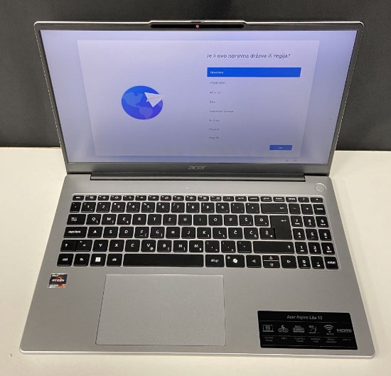 RABLJENI - Laptop ACER Aspire Lite 15 NX.DMVEX.001 / Ryzen 7 5825U, 32GB, 1TB SSD, AMD Radeon Graphics, 15.6" FHD IPS, Windows 11, srebrni