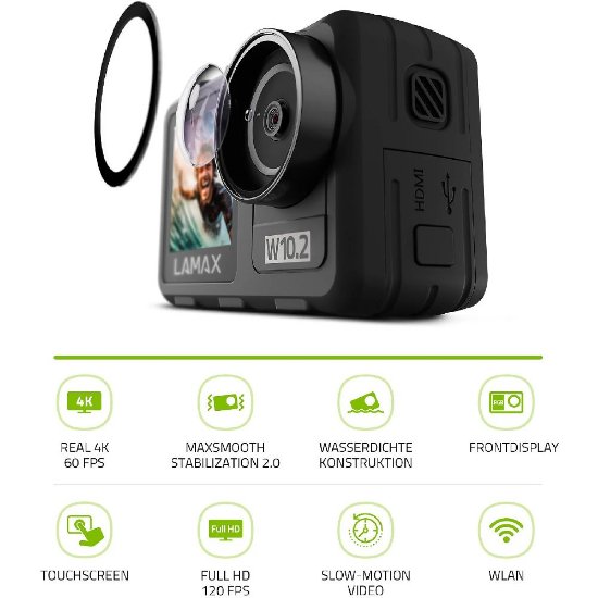 Sportska digitalna kamera LAMAX W10.2, 8K, 64MP
