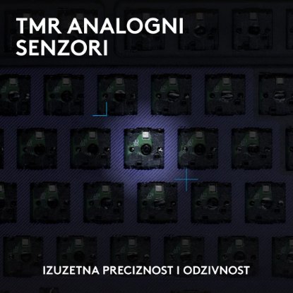 Tipkovnica LOGITECH Gaming G512 X 75, tactile switch, RGB, mehanička, US Layout, USB, crna