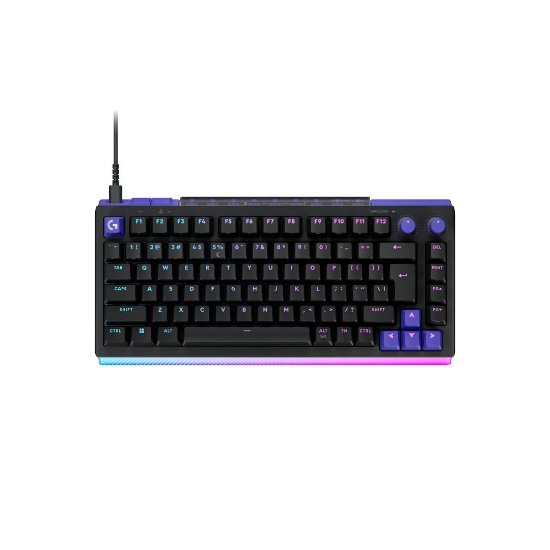 Tipkovnica LOGITECH Gaming G512 X 75, tactile switch, RGB, mehanička, US Layout, USB, crna
