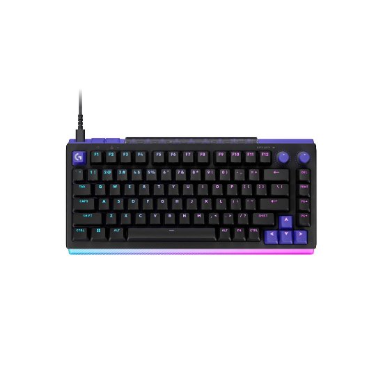 Tipkovnica LOGITECH Gaming G512 X 75, linear switch, RGB, mehanička, US Layout, USB, crna