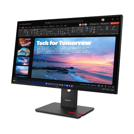 Monitor 27" LENOVO ThinkVision T27QD-40, 64AAGAT2EU, QHD, IPS, 350 cd/m2, 4 ms, 120 Hz, DisplayPort, HDMI USB-C, pivot, crni