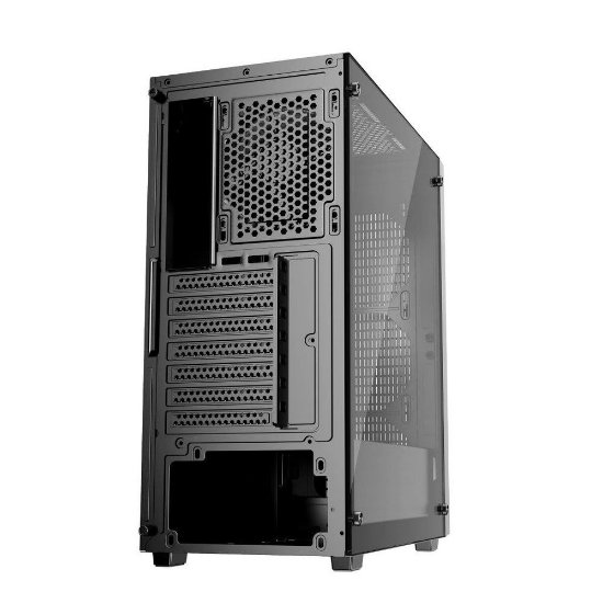 Kućište BIT FORCE GHOST TG-1, MIDI, ATX, crno, bez napajanja