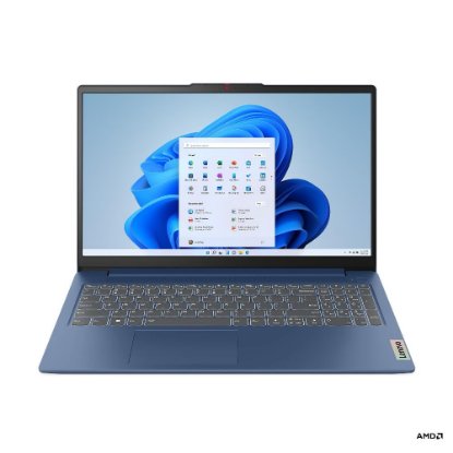 Slika Prenosnik LENOVO IdeaPad Slim 3 82XQ010FSC / Ryzen 5 7520U, 16GB, 1TB SSD, AMD Radeon grafika, 15,6" FHD IPS, brez OS, moder