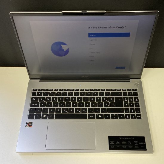 RABLJENI - Laptop ACER Aspire Lite 15 NX.DMVEX.001 / Ryzen 7 5825U, 32GB, 1TB SSD, AMD Radeon Graphics, 15.6" FHD IPS, Windows 11, srebrni