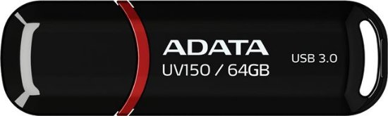 Memorija USB FLASH DRIVE, 64GB, ADATA UV150 Black AD,AUV150-64G-RBK, crna