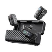 Mikrofon BOYA Boyamic 2-02, 2 odašiljača, 1 prijemnik, 3.5mm  bežični, USB C, crni