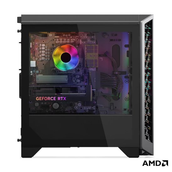 Računalo LENOVO LOQ Tower 91DF008GXT / Ryzen 7 8745HX, 64GB, 1TB SSD, nVidia GeForce RTX 5070, WiFi, bez OS, crno