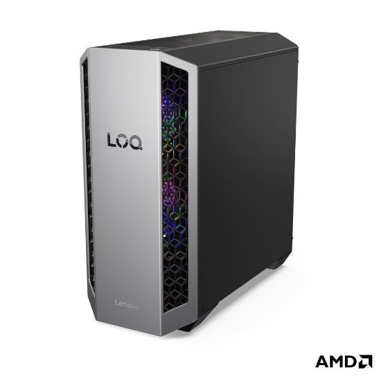 Računalo LENOVO LOQ Tower 91DF008FXT / Ryzen 7 8745HX, 32GB, 1TB SSD, nVidia GeForce RTX 5070, WiFi, bez OS, crno