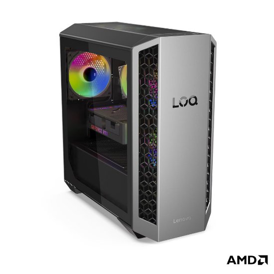 Računalo LENOVO LOQ Tower 91DF008HSC / Ryzen 7 8745HX, 32GB, 1TB SSD, nVidia GeForce RTX 5060, WiFi, bez OS, sivo