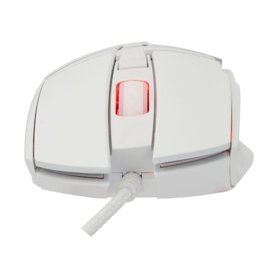 Miš BARACUDA Raptor, optički, 6400dpi, bijeli