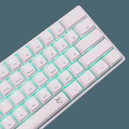 Tipkovnica WHITE SHARK GK-004211 Shinobi-2, RGB, mehanička, crveni switch, US, bijela